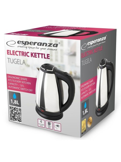 Kettle Esperanza EKK104S Silver Stainless steel Plastic 2200 W 1,8 L