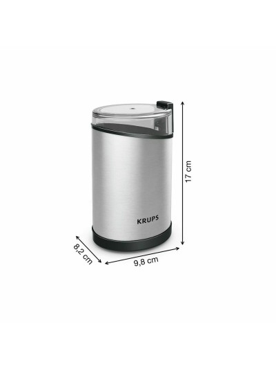 Molinillo para Especias Krups GX204D10 Plateado 200 W 85 g