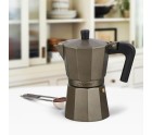 Cafetera Italiana Feel Maestro MR-1666-6-BROWN Negro Bronce Aluminio 300 ml 6 Tazas