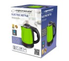 Hervidor Esperanza EKK128G Negro Verde Acero Inoxidable Plástico 1350 W 1 L