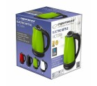 Kettle Esperanza EKK113G Black Green plástico,acero inoxidable 1800 W 1,8 L
