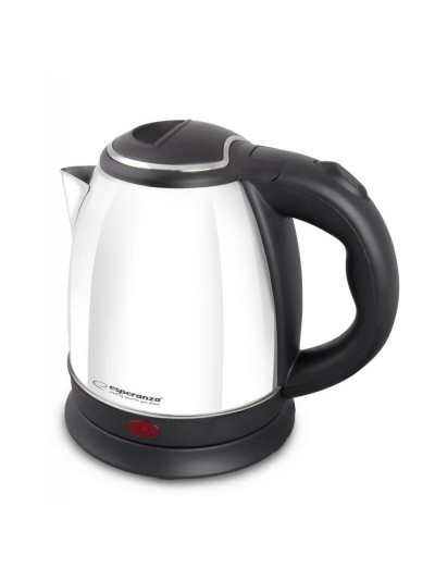 Bouilloire Esperanza EKK128W Blanc Noir Acier inoxydable Plastique 1350 W 1 L