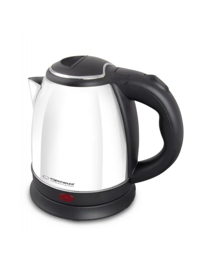 Hervidor Esperanza EKK128W Blanco Negro Acero Inoxidable Plástico 1350 W 1 L