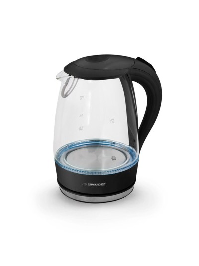 Hervidor Esperanza Negro Vidrio Plástico 2200 W 1,7 L