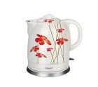Hervidor y Tetera Eléctrica Feel Maestro MR-066 Red Flowers Blanco Rojo Cerámico 1200 W 1,5 L