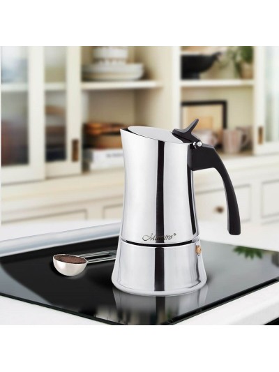 Italian Coffee Pot Feel Maestro MR-1668-6 Silver Stainless steel 18/10 300 ml 6 Cups