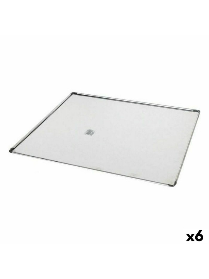 Baking tray VR Silver Aluminium Rectangular 41 x 37 x 0,5 cm (6 Units)
