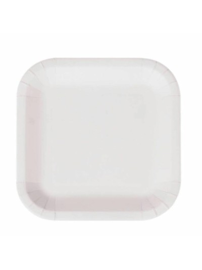 Set de Platos Algon Desechables Blanco Cartón 26 cm (15 Unidades)