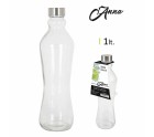Glass Bottle Anna 1 L Metal cap Metal Glass (12 Units)