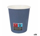 Set de Vasos Algon Cartón Desechables 200 ml Azul 36 Unidades (24 Piezas)