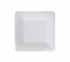 Set de Platos Algon Desechables Blanco Cartón Cuadrado 18 cm (10 Unidades)