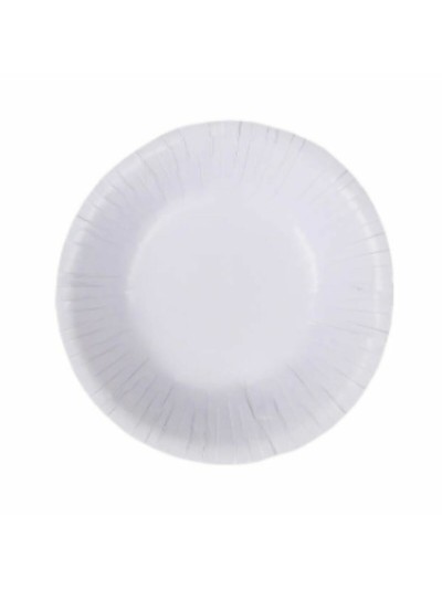 Set de Platos Algon Desechables Blanco Cartón 450 ml (24 Unidades)