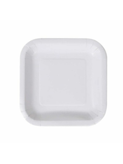 Set de Platos Algon Desechables Blanco Cartón 23 cm (36 Unidades)