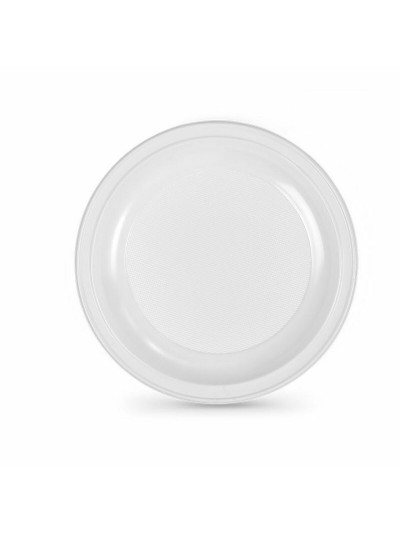 Lot d'assiettes réutilisables Algon Blanc Plastique 28 x 28 x 2 cm (24 Unités)
