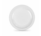 Lot d'assiettes réutilisables Algon Blanc Plastique 28 x 28 x 2 cm (24 Unités)