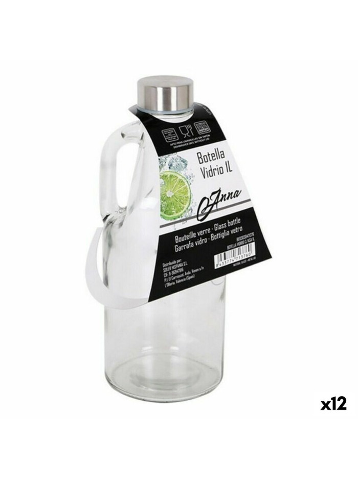 Glass Bottle Anna 1 L Glass (12 Units)