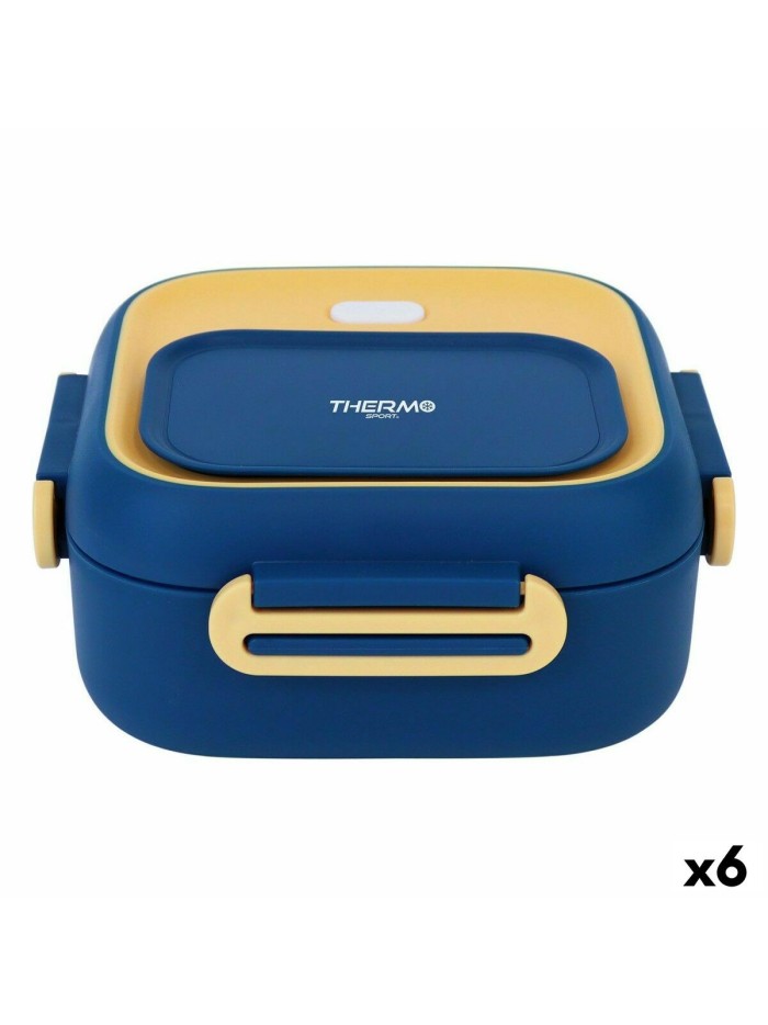 Hermetic Lunch Box ThermoSport Thermal Steel Plastic 750 ml (6 Units)