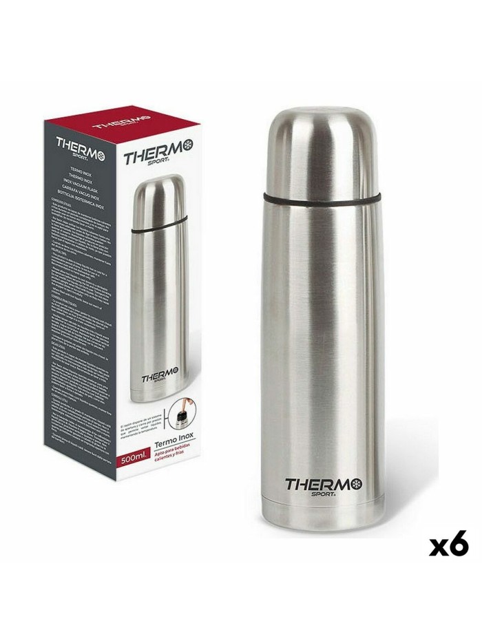 Thermos for Food ThermoSport Stainless steel 500 ml 6,8 x 24,5 cm (6 Units)