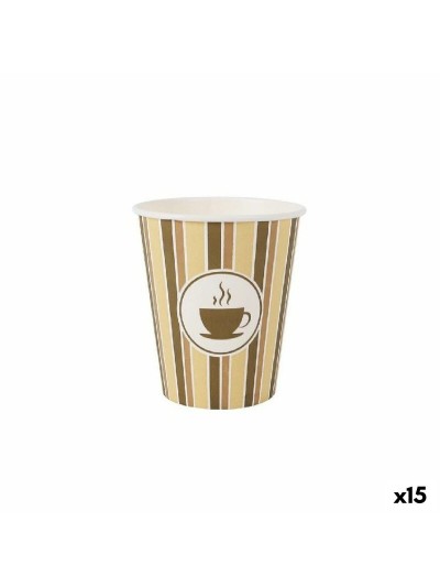 Set de Verres Algon Carton Café 30 Pièces 250 ml (15 Unités)