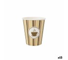 Set de Vasos Algon Cartón Café 30 piezas 250 ml (15 Unidades)