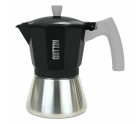 Italian Coffee Pot Quttin Aluminium Steel 6 Cups 300 ml (6 Units)
