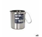Milk jug Quttin Silver Metal (12 Units)