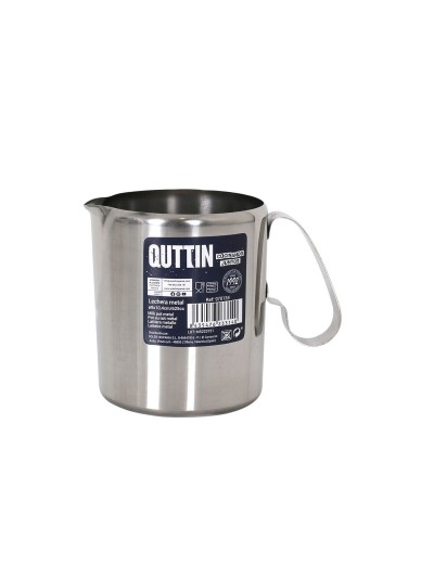 Milk jug Quttin Silver Metal (12 Units)