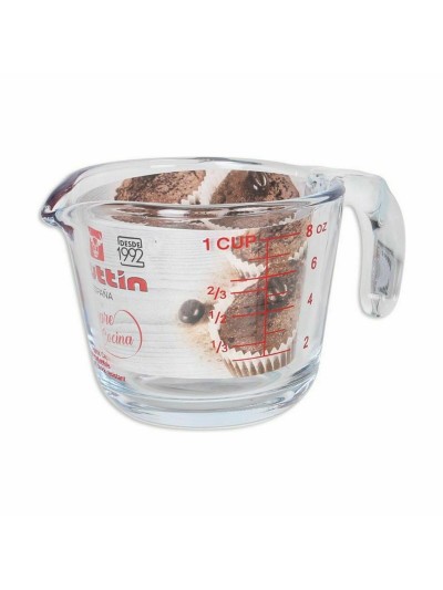 Measuring Jug Quttin 250 ml Glass (6 Units)