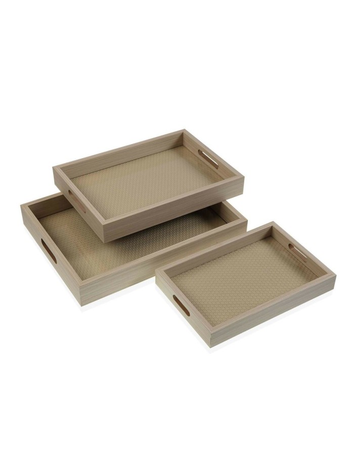 Jeux de plateaux Versa Bois MDF 30 x 5,5 x 40 cm (3 Pièces)