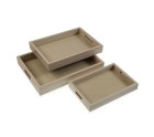 Set of trays Versa MDF Wood 30 x 5,5 x 40 cm (3 Pieces)