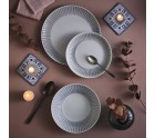 Plato Llano Luminarc Cottage Gris Vidrio 25 cm (24 Unidades)