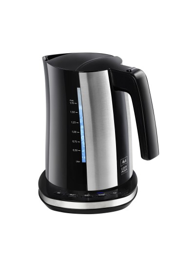 Bouilloire et Théière Melitta LOOK AQUA DELUXE BLACK EU Noir/Argenté Acier inoxydable 2400 W 1,7 L