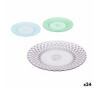 Assiette plate La Mediterránea Plastique 25 x 25 x 2,5 cm (24 Unités)
