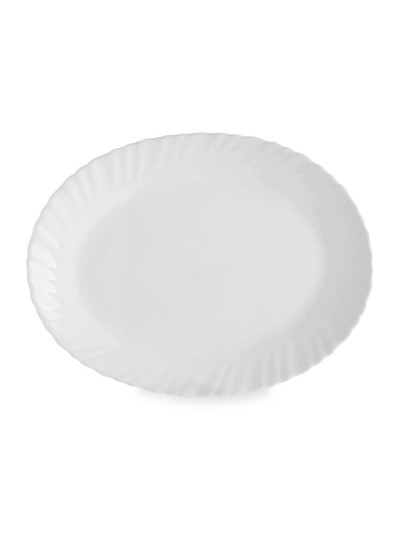 Fuente de Cocina Blanco Vidrio 25 x 2 x 19 cm (24 Unidades)