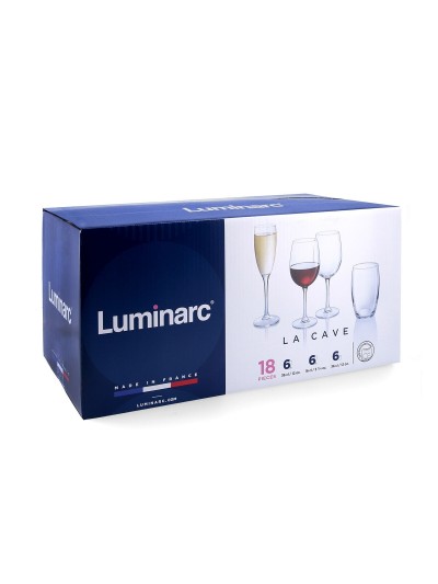Service de verrerie Luminarc La Cave (18 Pièces)