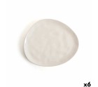 Plato Llano Bidasoa Cosmos Blanco Cerámica 23 cm (6 Unidades)