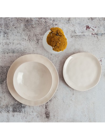 Assiette plate Bidasoa Cosmos Blanc Céramique 26 cm (12 Unités)