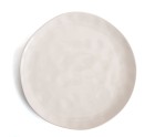 Flat Plate Bidasoa Cosmos White Ceramic 26 cm (12 Units)