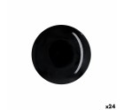 Assiette à dessert Quid Select Basic Noir Mélamine Ø 20 cm (24 Unités)