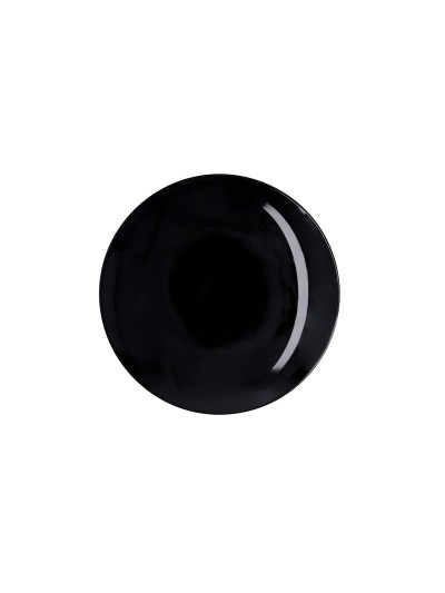 Assiette à dessert Quid Select Basic Noir Mélamine Ø 20 cm (24 Unités)