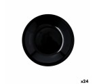 Plato Hondo Quid Select Basic Negro Melamina 23 cm (24 Unidades)