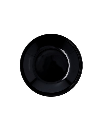 Plato Hondo Quid Select Basic Negro Melamina 23 cm (24 Unidades)