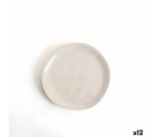 Dessert dish Bidasoa Cosmos White Ceramic Ø 20 cm (12 Units)