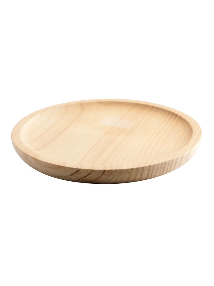 Snack tray Quid Professional Pulpo Beige Wood 18 cm 4 Units