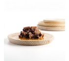 Snack tray Quid Professional Pulpo Beige Wood 18 cm 4 Units