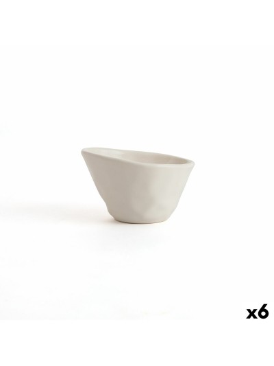 Bol para Aperitivos Bidasoa Cosmos Blanco Cerámica 12 cm (6 Unidades)