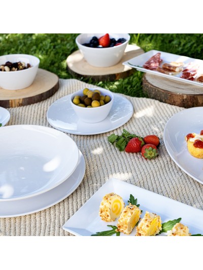 Bol para Aperitivos Quid Select Basic Blanco Melamina 13 cm (24 Unidades)