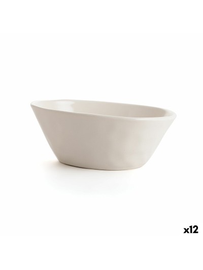 Bol para Aperitivos Bidasoa Cosmos Blanco Cerámica 17 cm (12 Unidades)