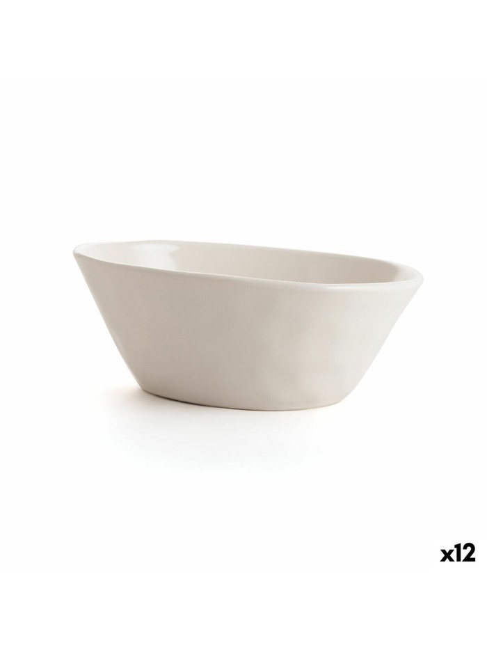 Bol para Aperitivos Bidasoa Cosmos Blanco Cerámica 17 cm (12 Unidades)