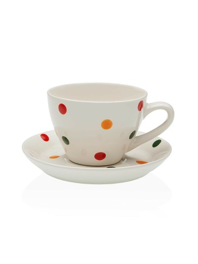 Juego de 6 Tazas con Plato Versa Melissa Gres